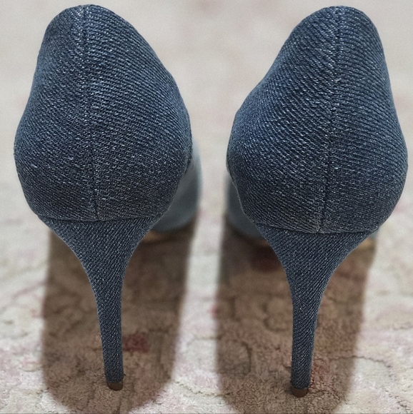 πDenim Pointed Stiletto Heelsπ - Picture 7 of 8